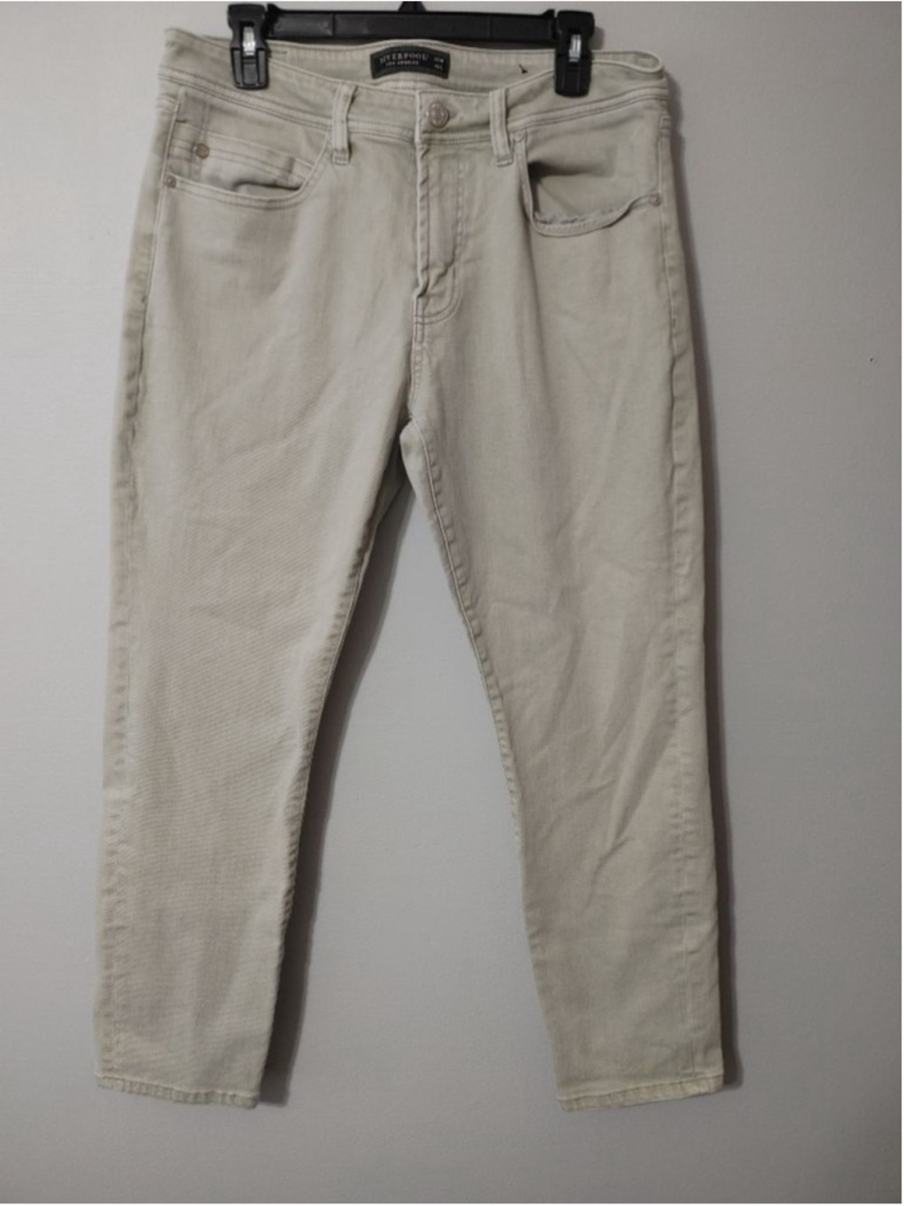 Men's Liverpool Kingston Modern Straight Jeans Waist 35 Seafoam - Picture 2 of 11